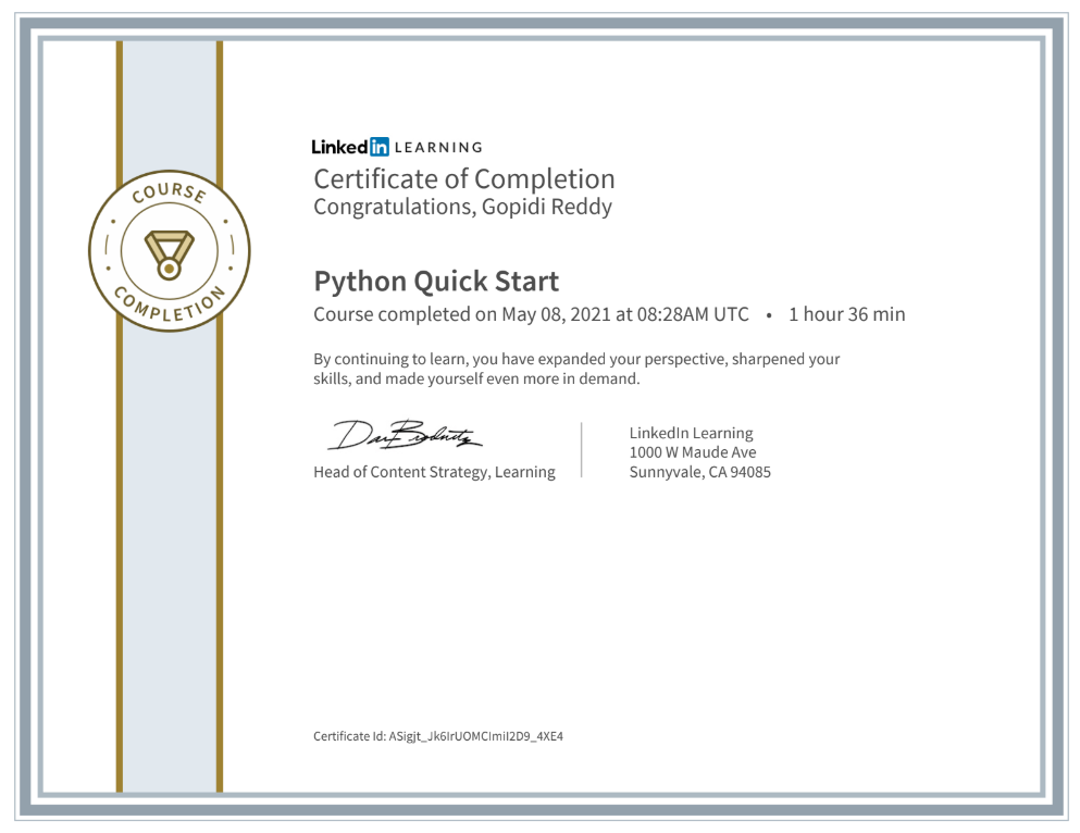 Python Quick Start